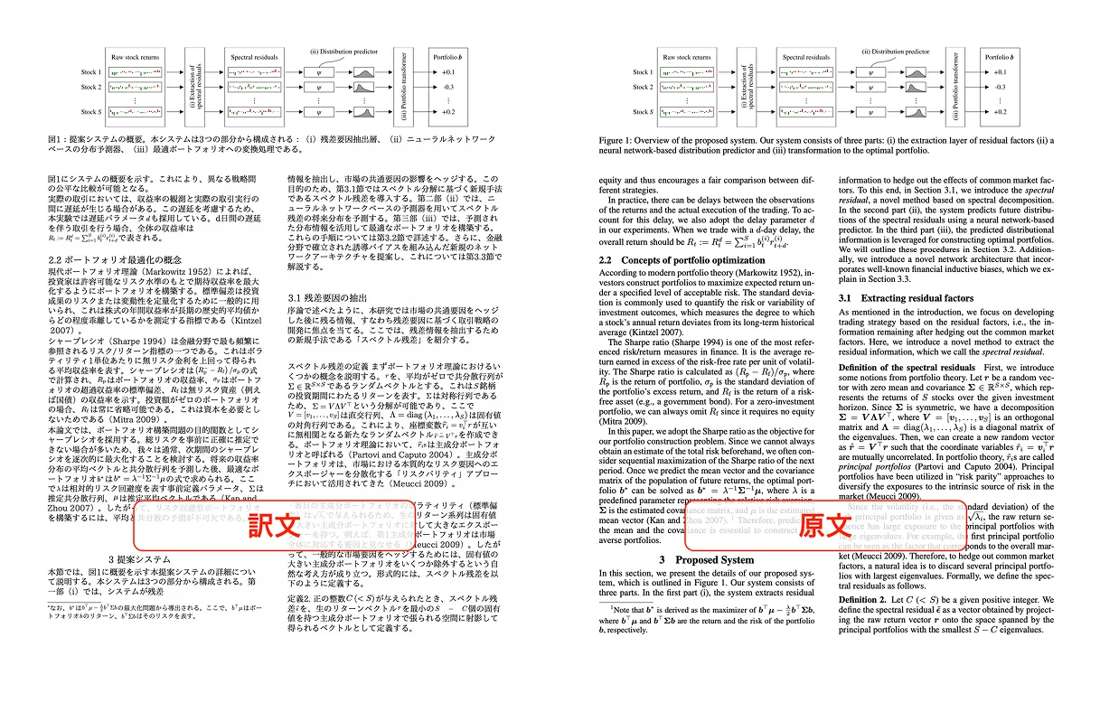 PDF翻訳（和訳・対訳出力）の和訳例